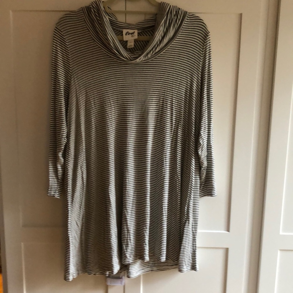 Maternity cowl neck top